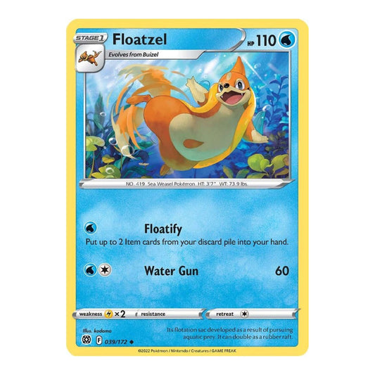 SWSH09: Brilliant Stars (SWSH09) - Floatzel (#039/172) (Near Mint)