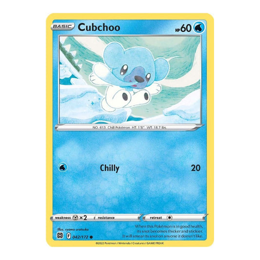 SWSH09: Brilliant Stars (SWSH09) - Cubchoo (#042/172) (Near Mint)