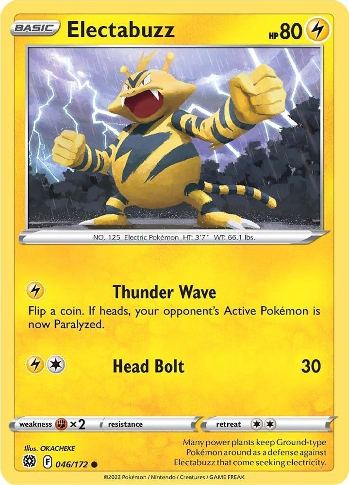SWSH09: Brilliant Stars (SWSH09) - Electabuzz (#046/172, Common) ()