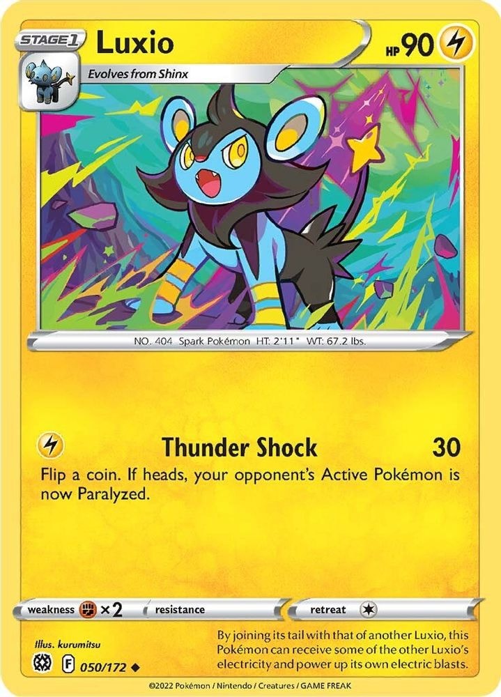SWSH09: Brilliant Stars (SWSH09) - Luxio (#050/172, Uncommon)