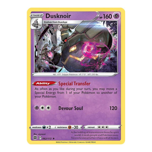 SWSH09: Brilliant Stars (SWSH09) - Dusknoir (#062/172) (Near Mint)