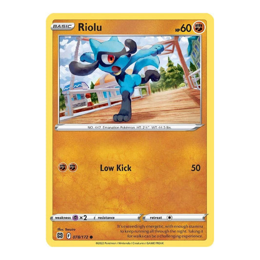 SWSH09: Brilliant Stars (SWSH09) - Riolu (#078/172) (Near Mint)