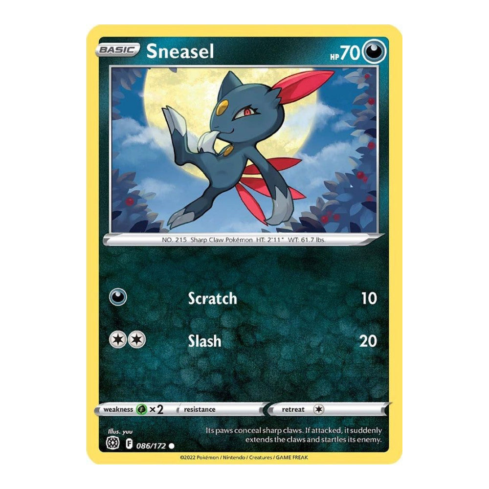 SWSH09: Brilliant Stars (SWSH09) - Sneasel (#086/172) (Near Mint)