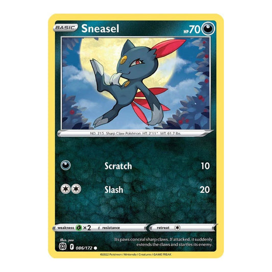 SWSH09: Brilliant Stars (SWSH09) - Sneasel (#086/172) (Near Mint)