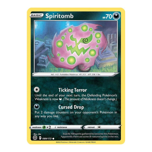 SWSH09: Brilliant Stars (SWSH09) - Spiritomb (#089/172) (Near Mint)