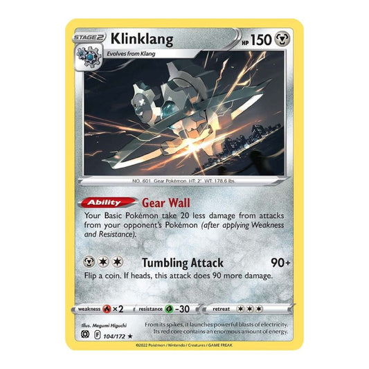SWSH09: Brilliant Stars (SWSH09) - Klinklang (#104/172) (Near Mint)