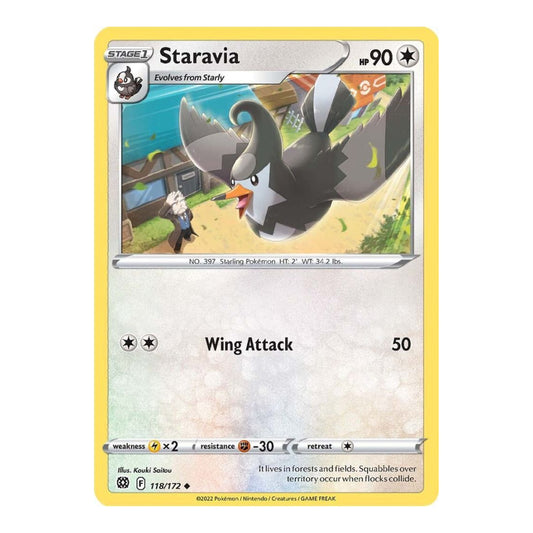 SWSH09: Brilliant Stars (SWSH09) - Staravia (#118/172) (Near Mint)