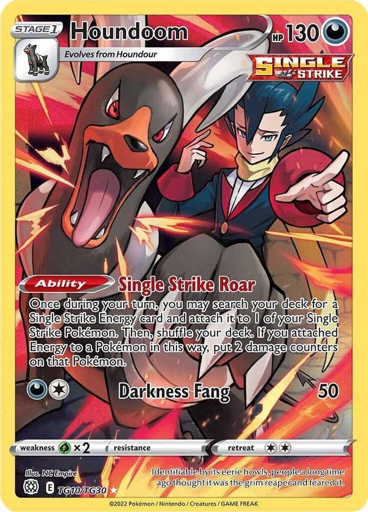 SWSH09: Brilliant Stars Trainer Gallery (SWSH09:TG) - Houndoom (#TG10/TG30, Ultra Rare) ()