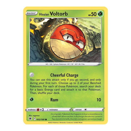 SWSH10: Astral Radiance (SWSH10) - Hisuian Voltorb (#002/189) (Near Mint)