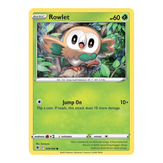 SWSH10: Astral Radiance (SWSH10) - Rowlet (#019/189) (Near Mint)