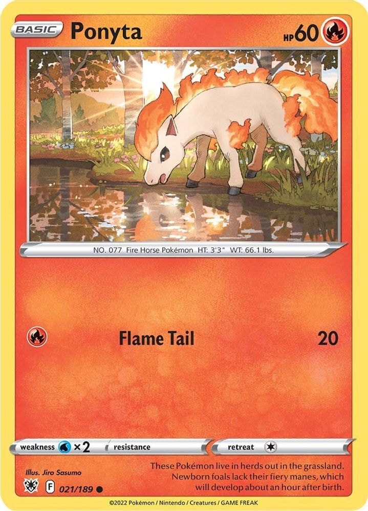 SWSH10: Astral Radiance (SWSH10) - Ponyta (#021/189, Common) ()