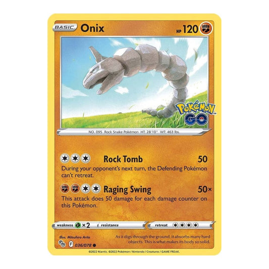 Pokemon GO (PGO) - Onix (#036/078) (Near Mint)