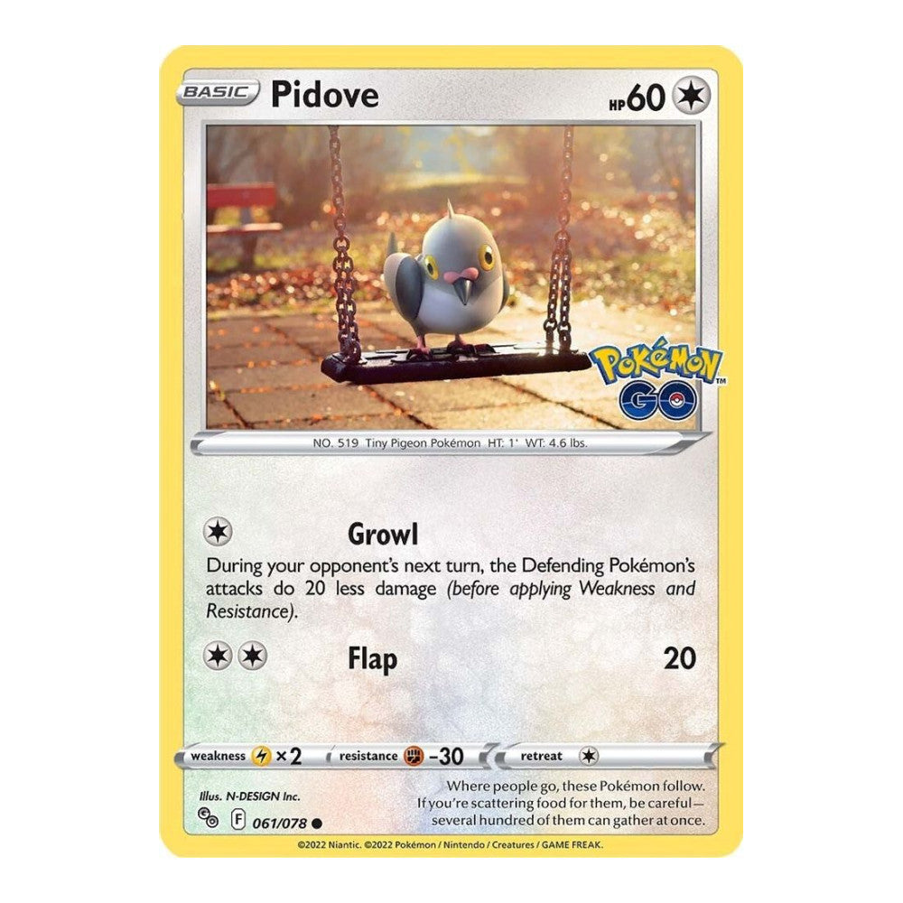 Pokemon GO (PGO) - Pidove (#061/078) (Near Mint)
