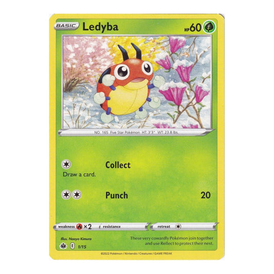 McDonald's Promos 2022 (M22) - Ledyba - 1/15 (#001/015) (Near Mint)