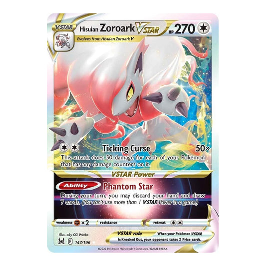 SWSH11: Lost Origin (SWSH11) - Hisuian Zoroark VSTAR (#147/196) (Near Mint)