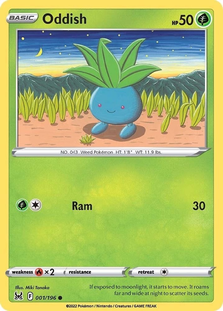 SWSH11: Lost Origin (SWSH11) - Oddish (#001/196, Common) ()