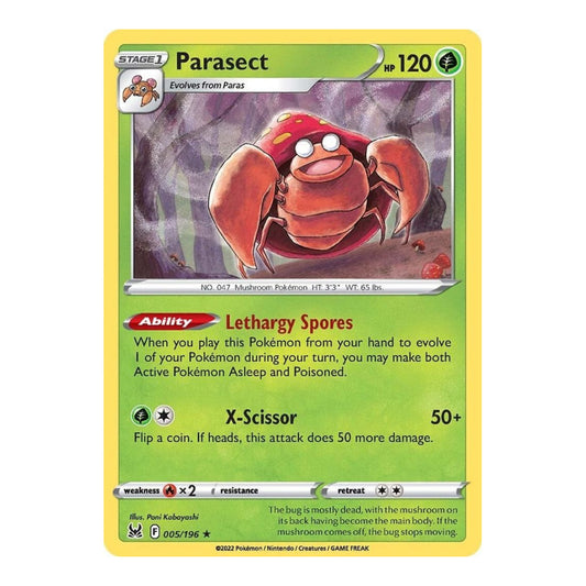 SWSH11: Lost Origin (SWSH11) - Parasect (#005/196) (Near Mint)
