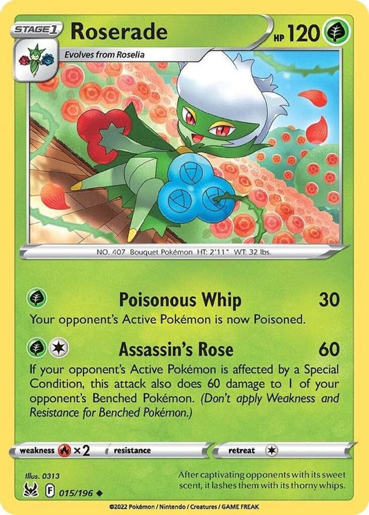 SWSH11: Lost Origin (SWSH11) - Roserade (#015/196, Uncommon) ()