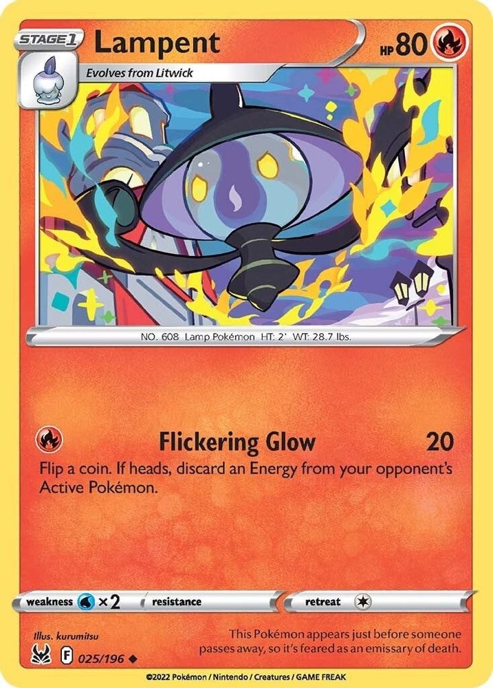 SWSH11: Lost Origin (SWSH11) - Lampent (#025/196, Uncommon) ()