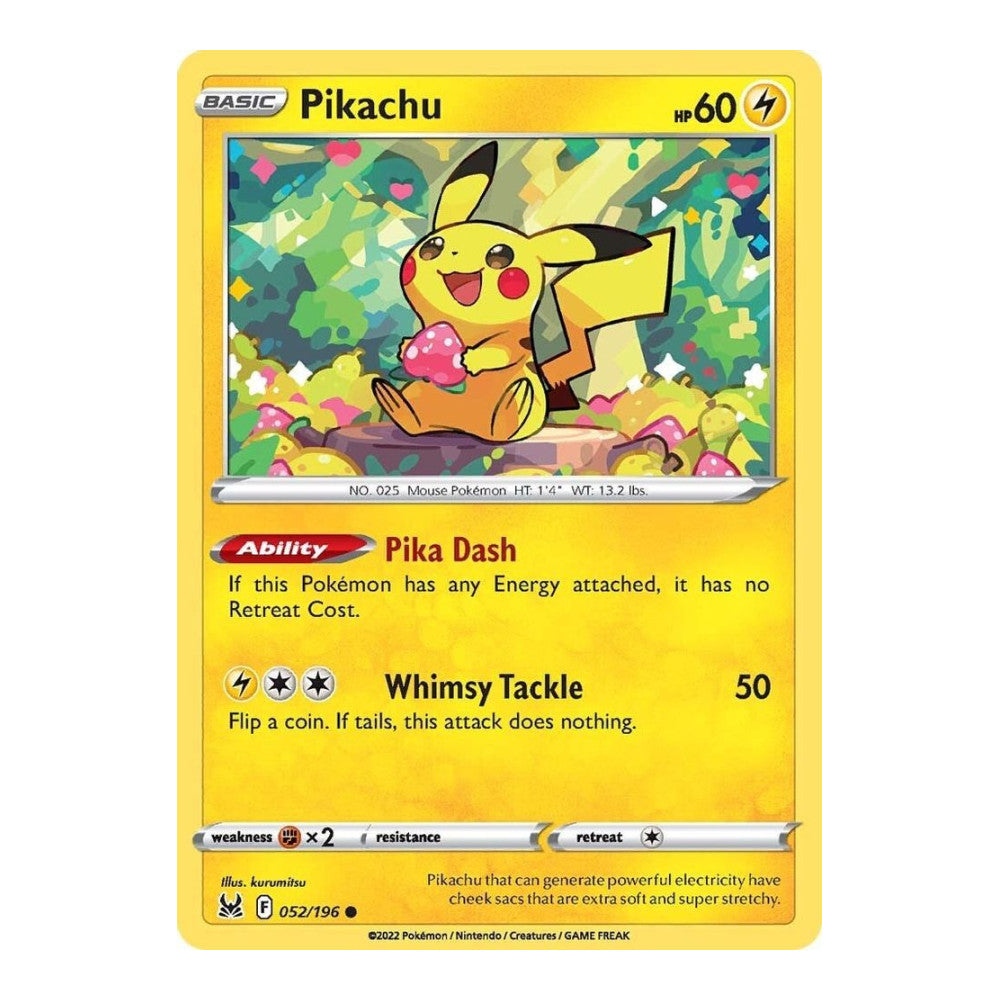 SWSH11: Lost Origin (SWSH11) - Pikachu (#052/196) (Near Mint)