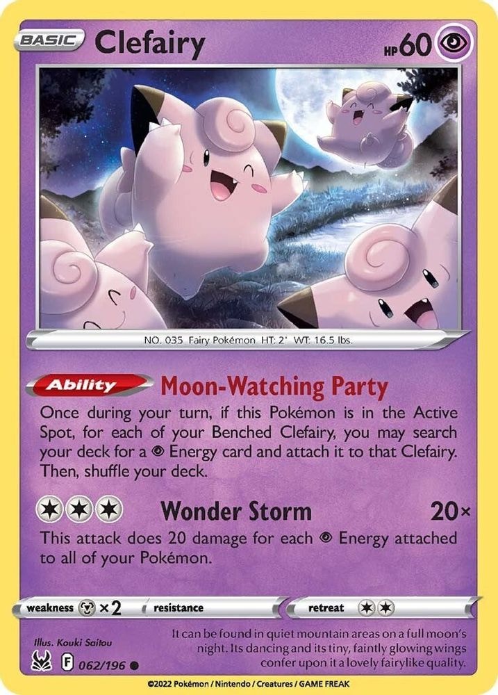 SWSH11: Lost Origin (SWSH11) - Clefairy (#062/196, Common) ()