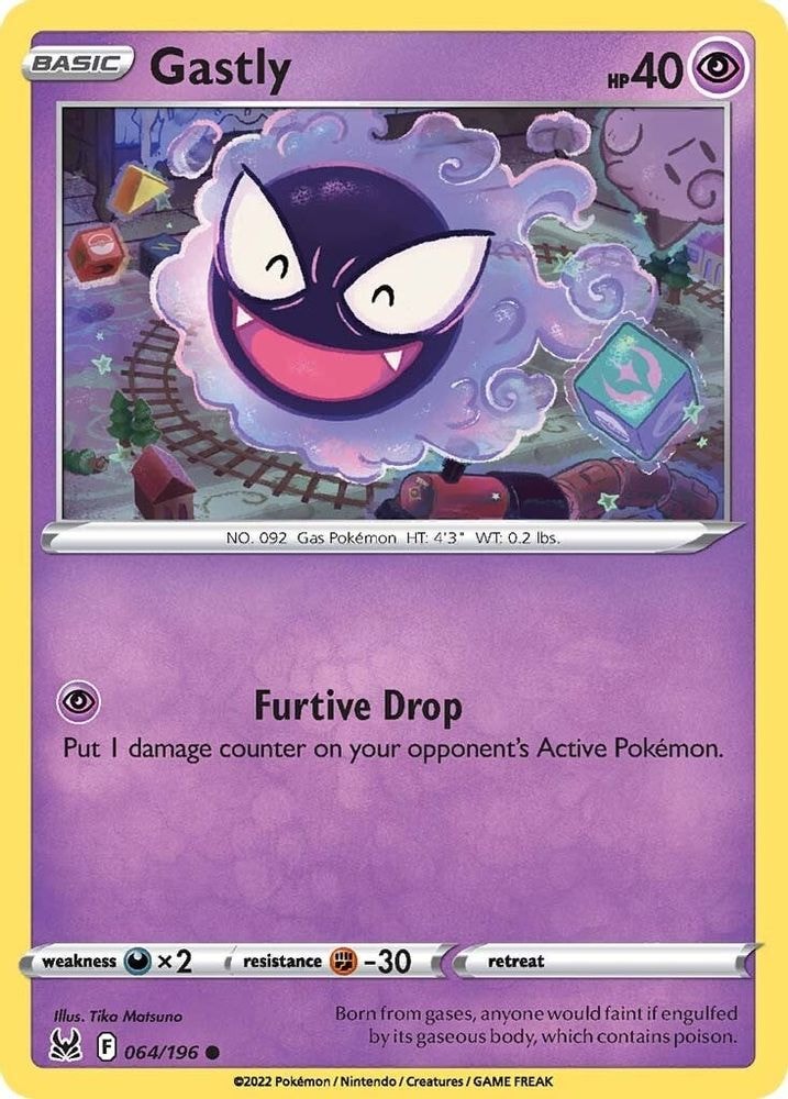 SWSH11: Lost Origin (SWSH11) - Gastly (#064/196, Common) ()