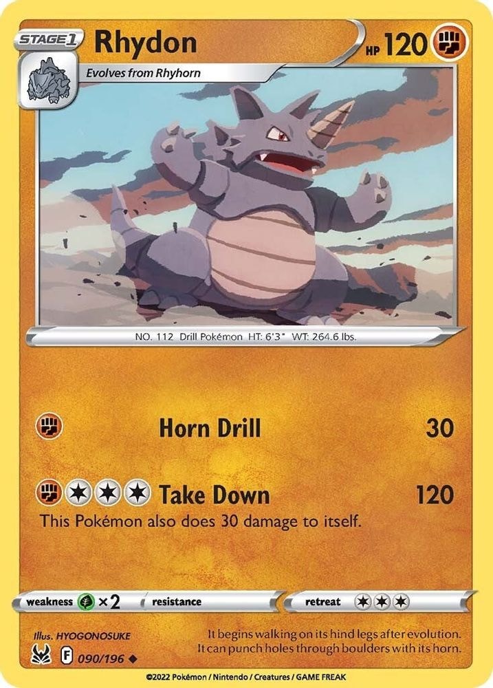 SWSH11: Lost Origin (SWSH11) - Rhydon (#090/196, Uncommon) ()