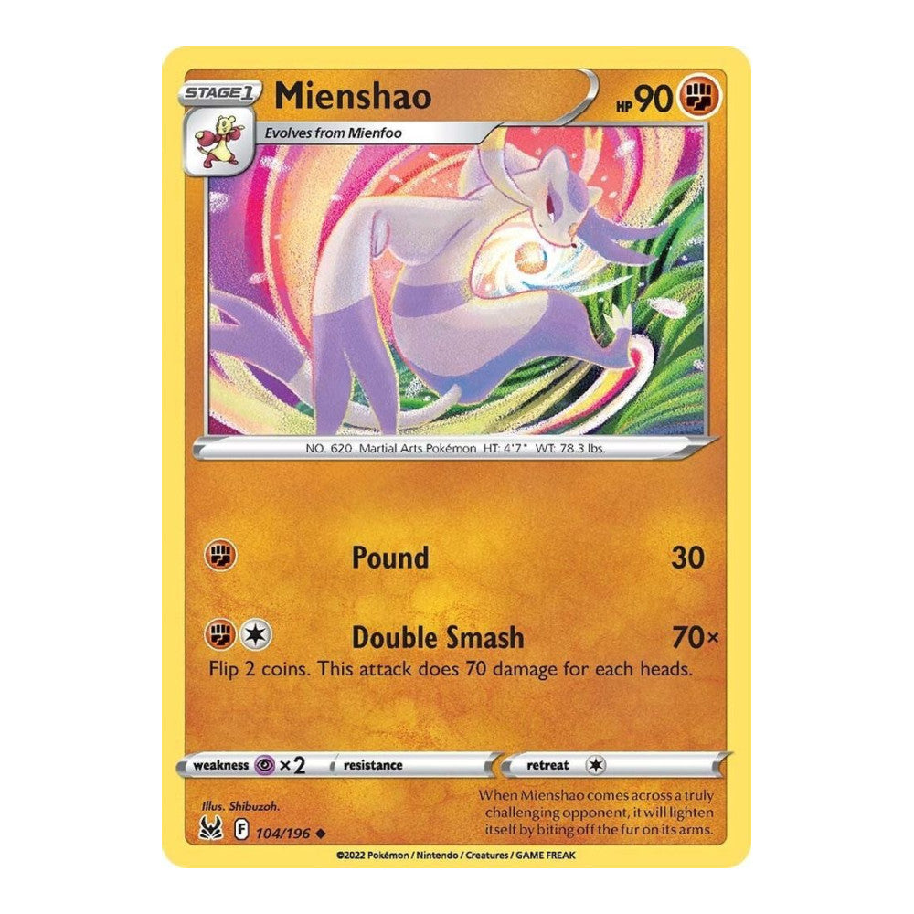 SWSH11: Lost Origin (SWSH11) - Mienshao (#104/196) (Near Mint)