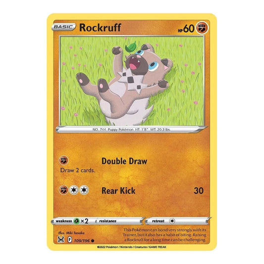 SWSH11: Lost Origin (SWSH11) - Rockruff (#109/196) (Near Mint)