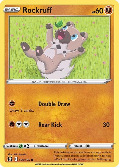 SWSH11: Lost Origin (SWSH11) - Rockruff (#109/196, Common) ()