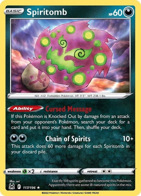 SWSH11: Lost Origin (SWSH11) - Spiritomb (#117/196, Rare) ()