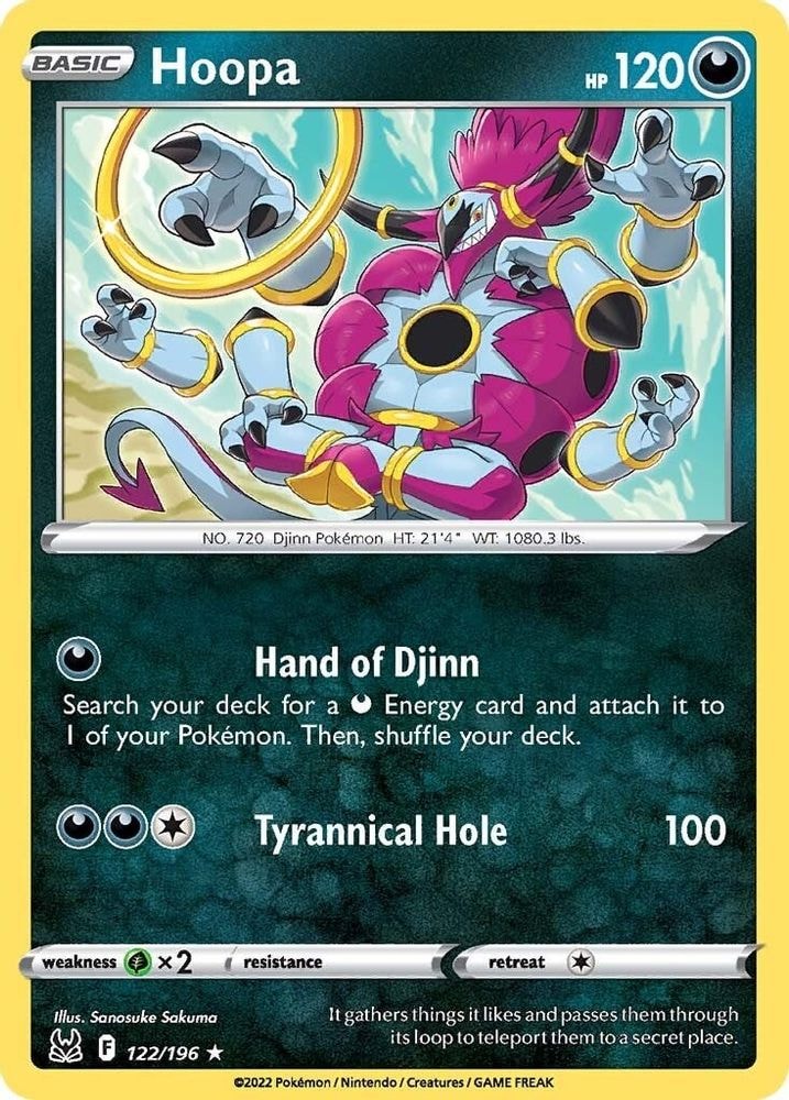 SWSH11: Lost Origin (SWSH11) - Hoopa (#122/196, Rare) ()