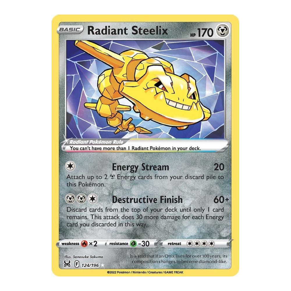 SWSH11: Lost Origin (SWSH11) - Radiant Steelix (#124/196) (Near Mint)