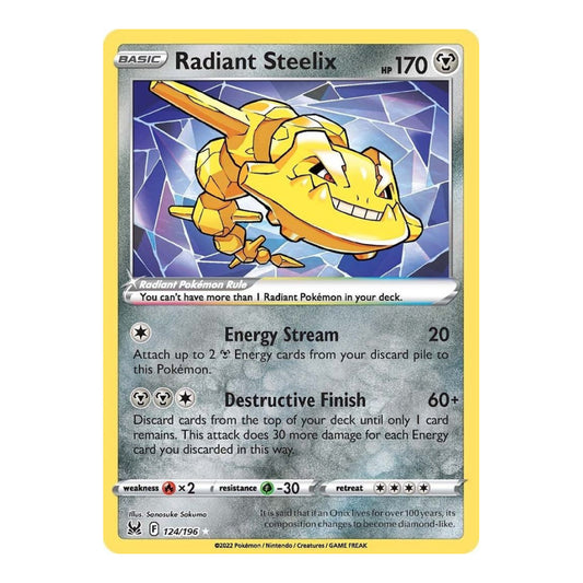 SWSH11: Lost Origin (SWSH11) - Radiant Steelix (#124/196) (Near Mint)