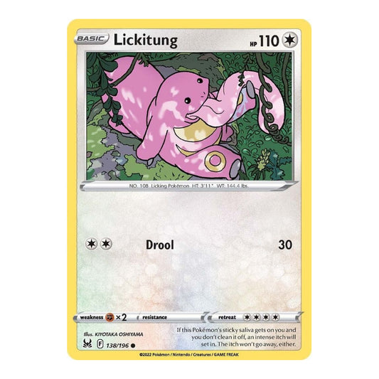 SWSH11: Lost Origin (SWSH11) - Lickitung (#138/196) (Near Mint)