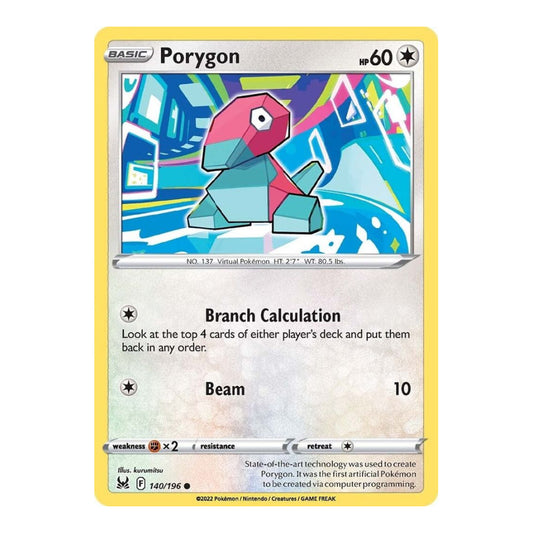 SWSH11: Lost Origin (SWSH11) - Porygon (#140/196) (Near Mint)