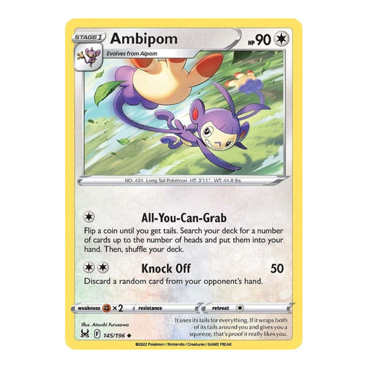 SWSH11: Lost Origin (SWSH11) - Ambipom (#145/196) (Near Mint)
