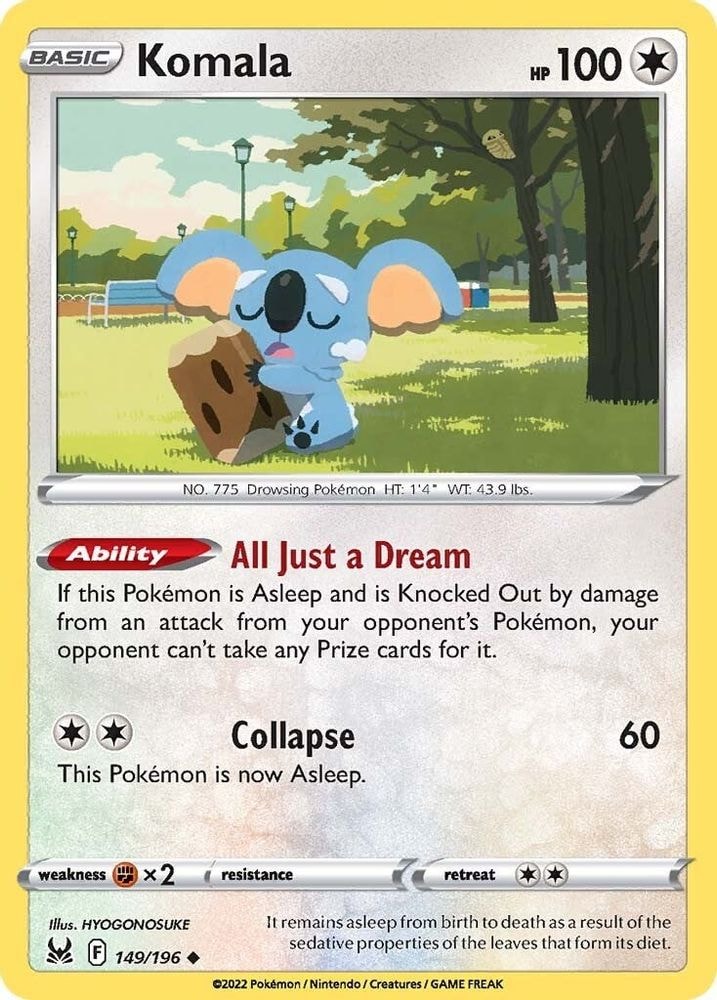 SWSH11: Lost Origin (SWSH11) - Komala (#149/196, Uncommon) ()