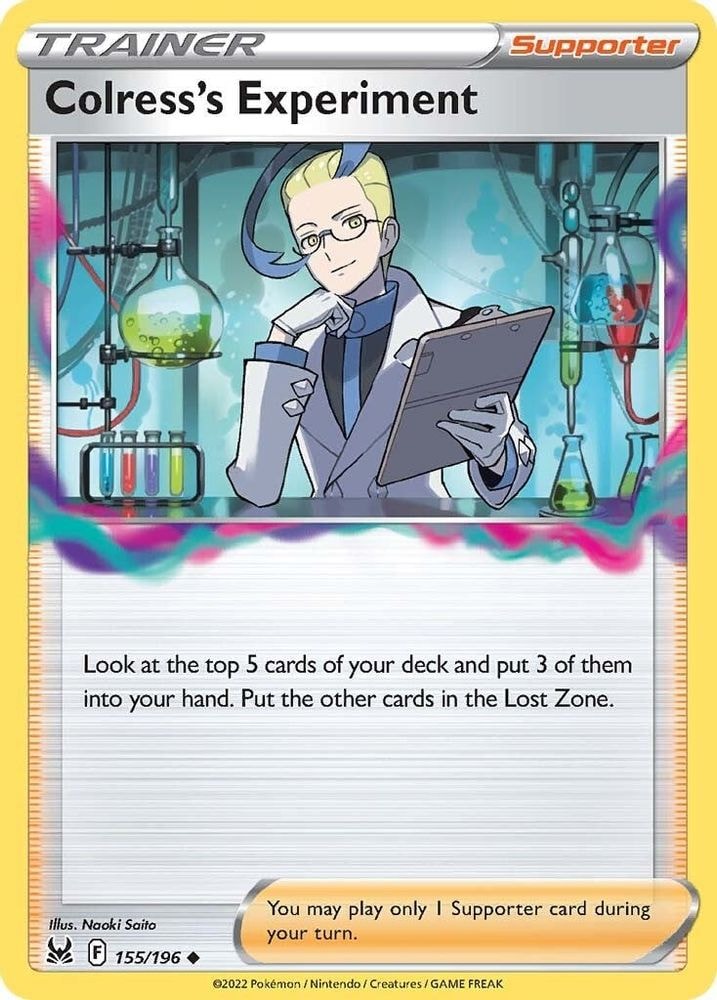SWSH11: Lost Origin (SWSH11) - Colress's Experiment (#155/196, Uncommon) ()