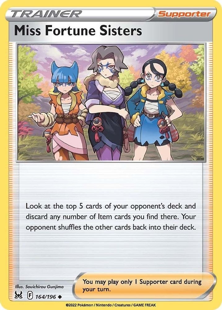 SWSH11: Lost Origin (SWSH11) - Miss Fortune Sisters (#164/196, Uncommon) ()