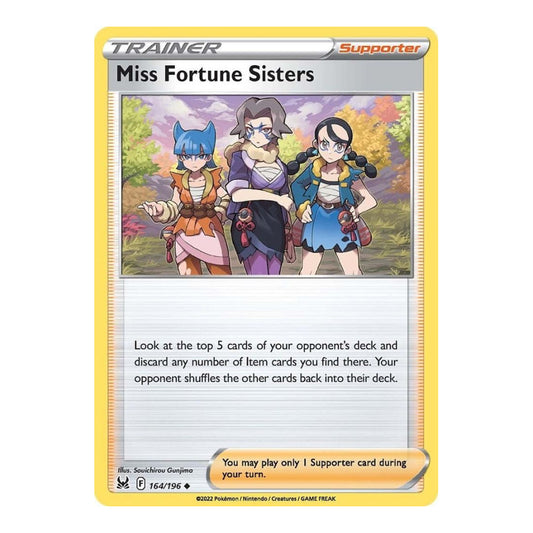 SWSH11: Lost Origin (SWSH11) - Miss Fortune Sisters (#164/196) (Near Mint)