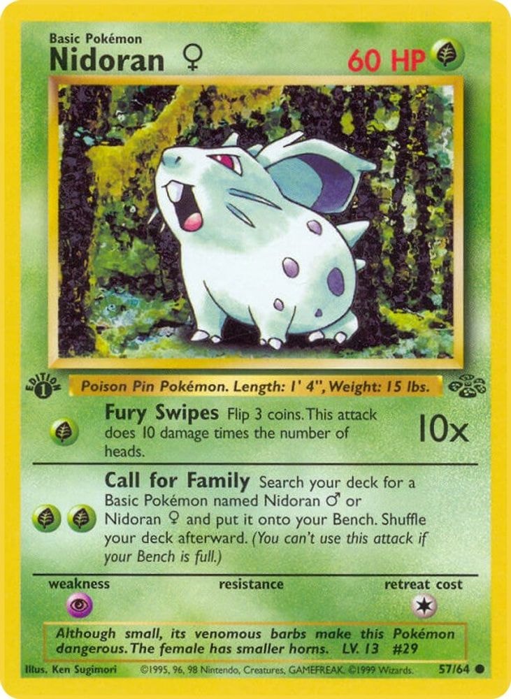 Jungle (JU) - Nidoran F (#57/64, Common) ()