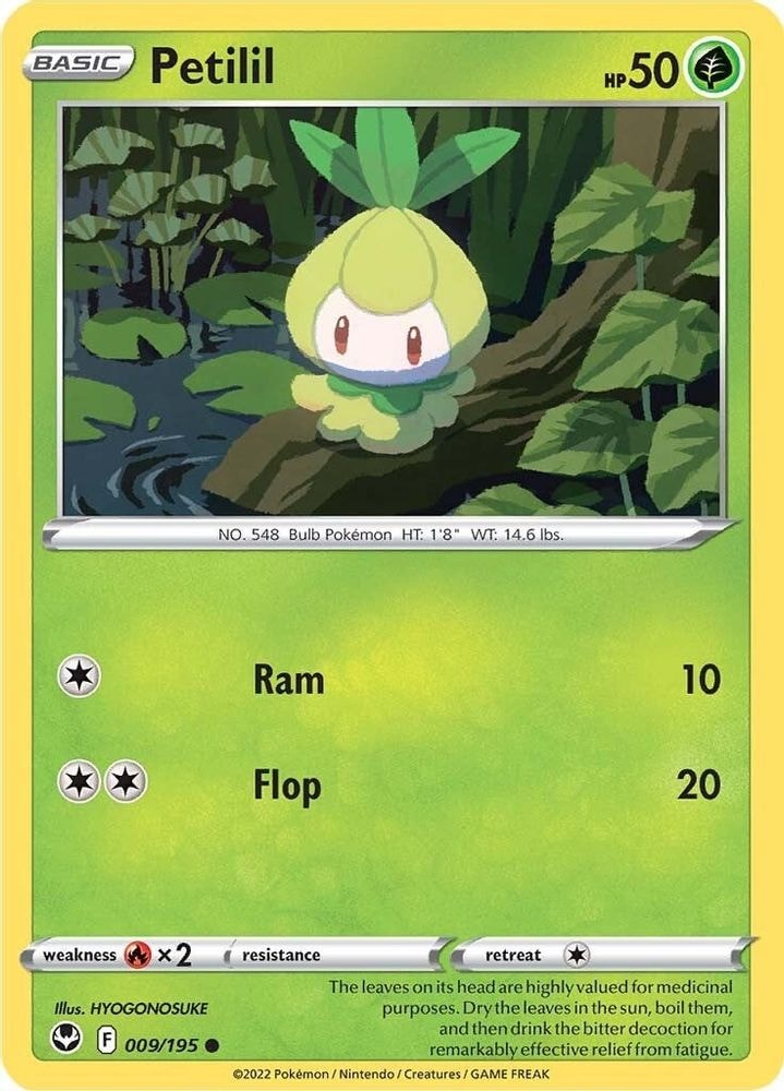 SWSH12: Silver Tempest (SWSH12) - Petilil (#009/195, Common) ()