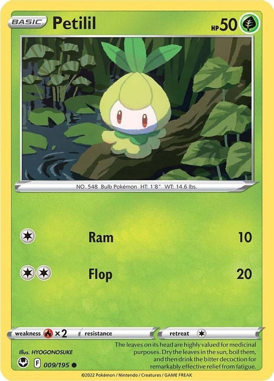SWSH12: Silver Tempest (SWSH12) - Petilil (#009/195, Common) ()