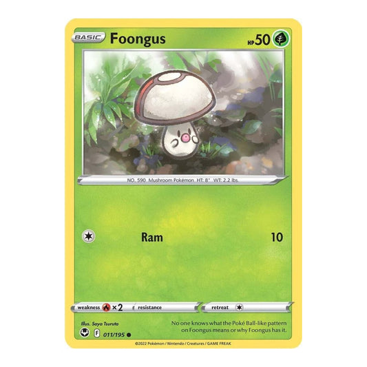 SWSH12: Silver Tempest (SWSH12) - Foongus (#011/195) (Near Mint)