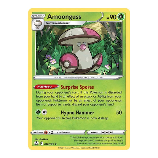 SWSH12: Silver Tempest (SWSH12) - Amoonguss (#012/195) (Near Mint)