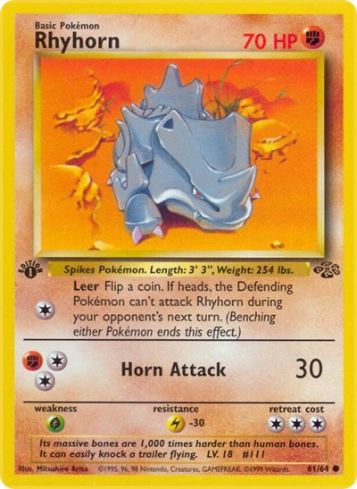 Jungle (JU) - Rhyhorn (#61/64, Common) ()