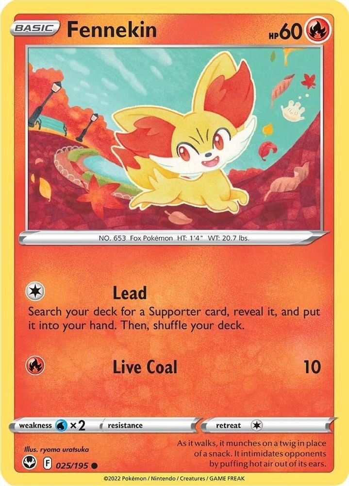 SWSH12: Silver Tempest (SWSH12) - Fennekin (#025/195, Common) ()