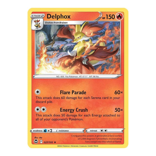 SWSH12: Silver Tempest (SWSH12) - Delphox (#027/195) (Near Mint)