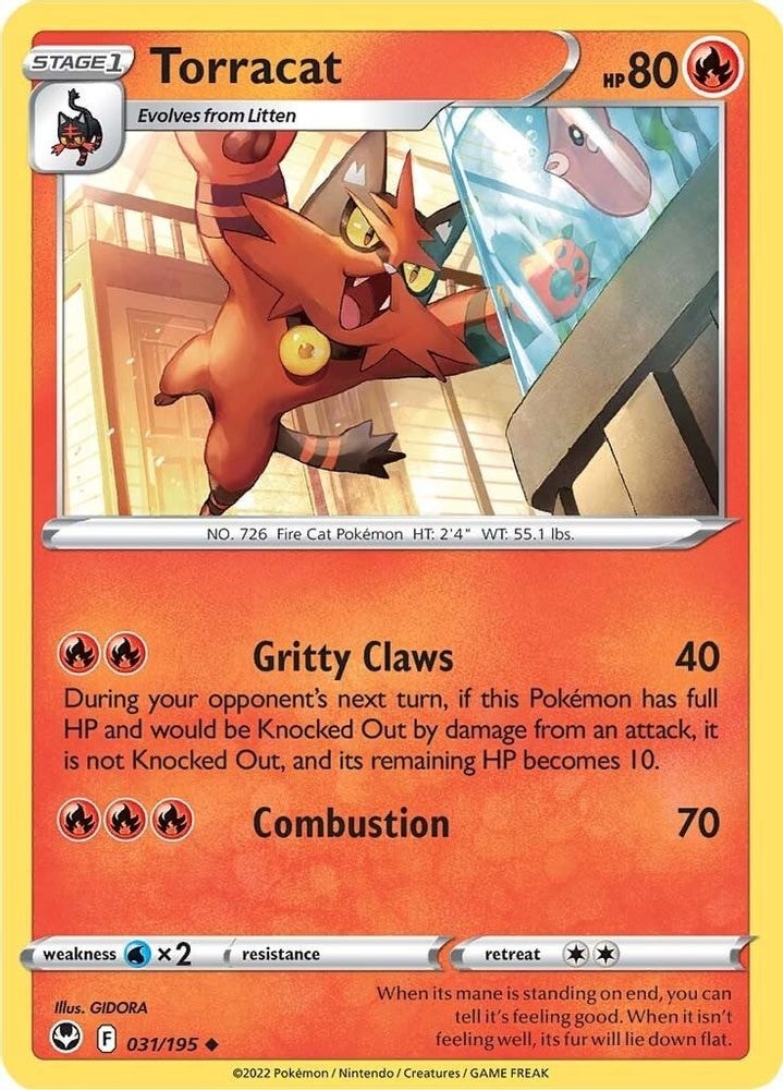 SWSH12: Silver Tempest (SWSH12) - Torracat (#031/195, Uncommon) ()